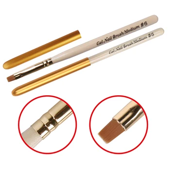 

Brush Pen DIY Gel Nail Varnish UV LED Soak off 3D Effect Acrylic Nail Brush UV GEL Nail Art Brushes Pen 6 DIY Drawing