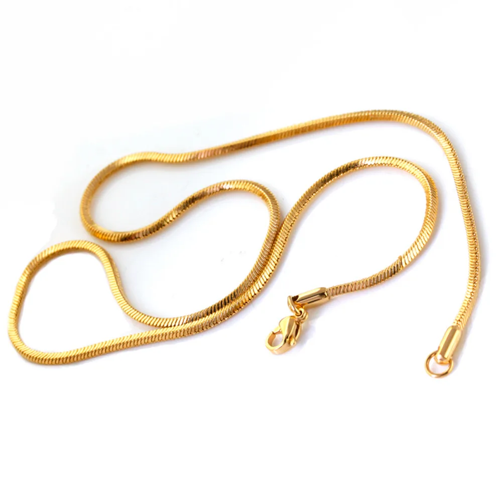 50 шт. Женская цепочка из нержавеющей стали 316L 1 8 мм 16 24 дюйма|Цепочки| |