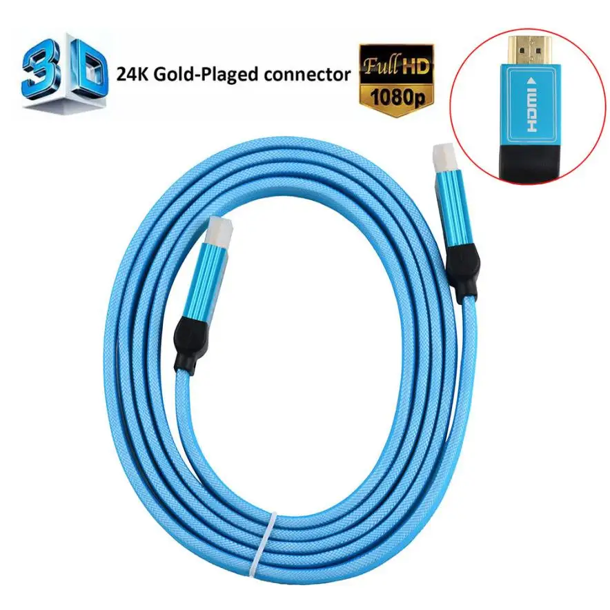 

1.8M Gift Sale HDMI Cable Male to Male Gold Plated HDMI 1.4V 1080P 3D For Ps3 Xbox appletv HDTV Computer Cable