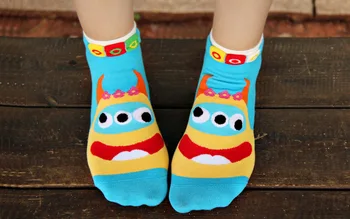 

5 color Hot New Women Lace Korea Cotton Carton Winter Autumn Fashion knit ankle Cute Socks/Meias/Calcetines
