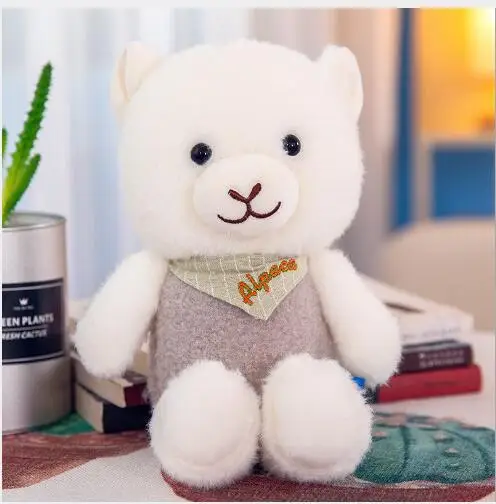 

WYZHY Cute cute scarf bear plush toy doll children birthday gift for boys and girls gift pillow 30CM