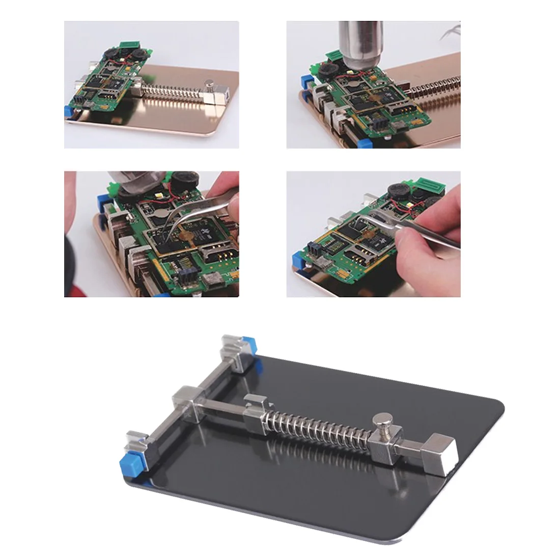 1pcs Universal Metal PCB Board Holder Jig Fixture Work Station Repair