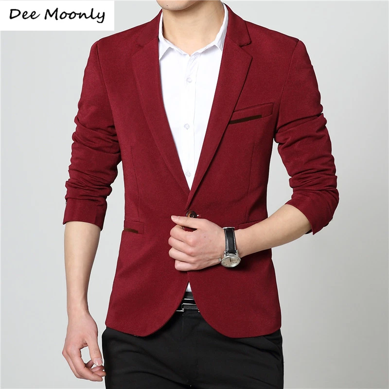 Buy DEE MOONLY 2017 New Mens casual slim fit Blazer