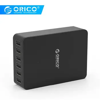 

ORICO USB Charger Universal 6 Ports Travel Desktop Adapter Phone Chargers for iPhone7 Samsung galaxy S8 Power Bank