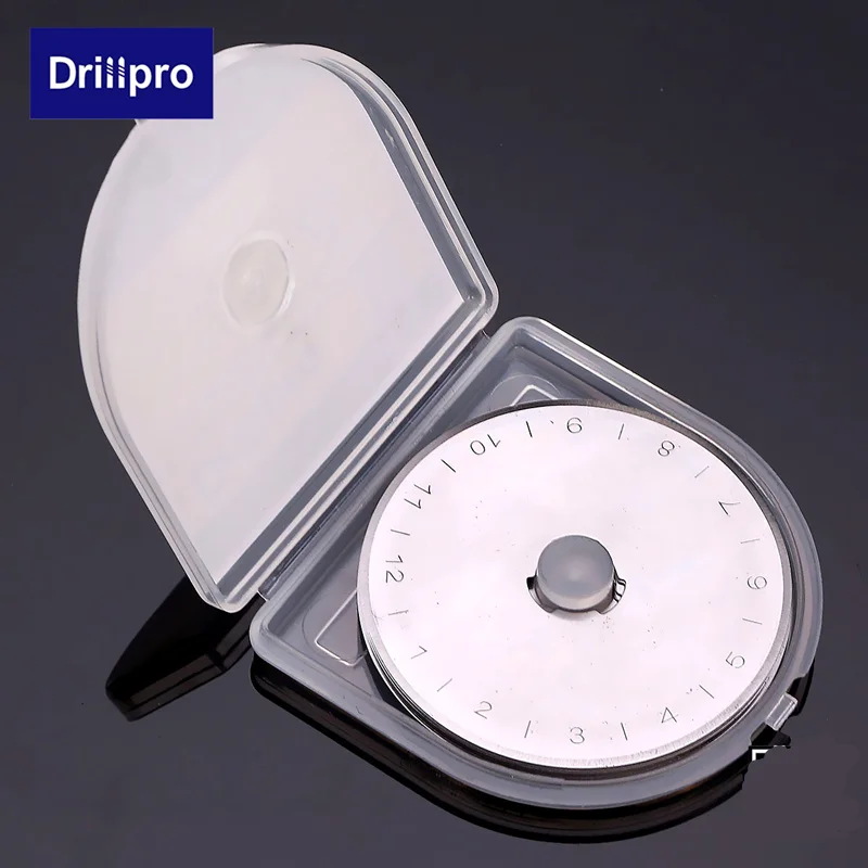 Drillpro 10 шт. 45 мм роторные режущие лезвия подходят для Olfa Cut Ткань бумага швейные инструменты