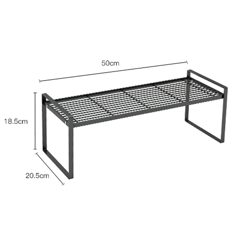 Stainless Steel Kitchen Dish Rack Black Tableware Bowl Fork Oil Bottle Condiment Seasoning Spice Jar Storage Holder Organization