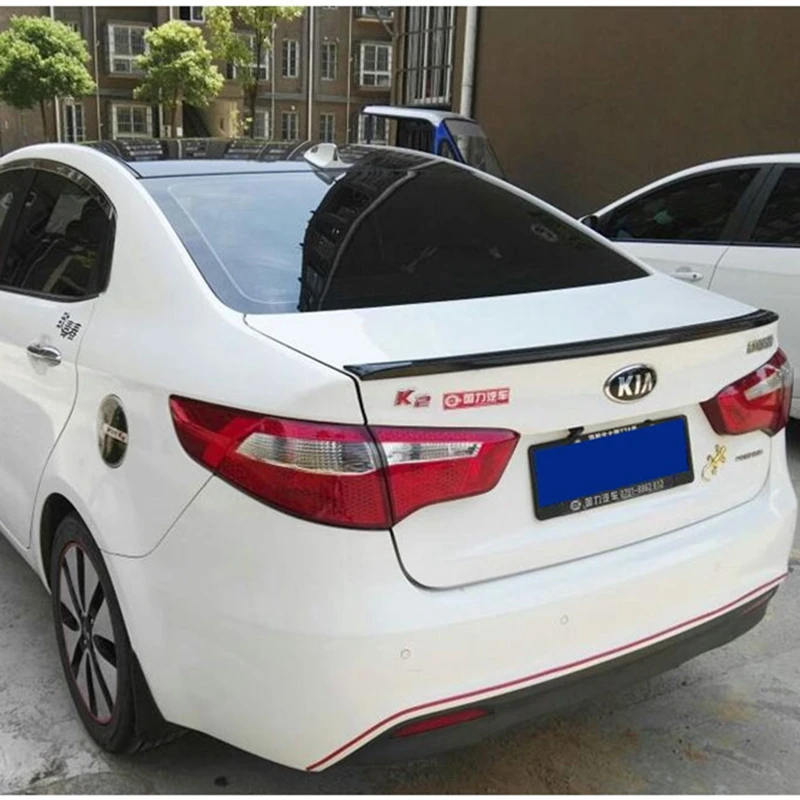 

Car ABS Plastic Unpainted Primer Tail Wing Rear Trunk Spoiler External Decoration For Kia K2 Rio 2011 2012 2013 2014 2015 2016