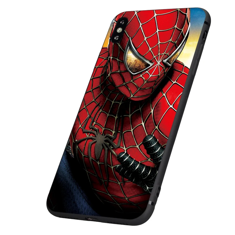 Черный ТПУ чехол для iphone 5 5S se 6 6s 7 8 plus x 10 XR XS MAX силиконовый чехол Marvel мстители капитан Железный человек танос