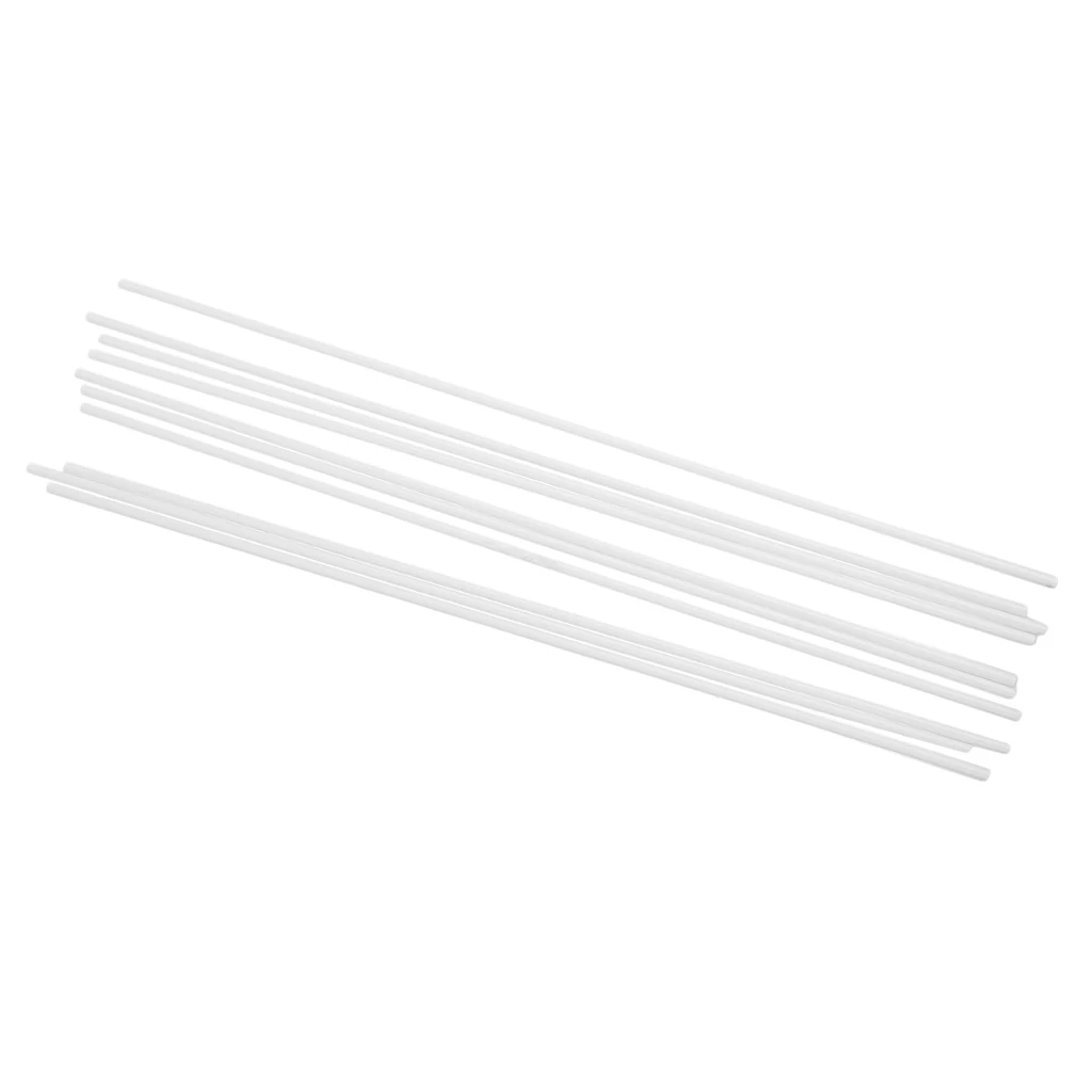 10Pcs 250mm Length ABS Plastic Round Tube Pipe for Architectural Model Making Building DIY Sand Table Model Materials White