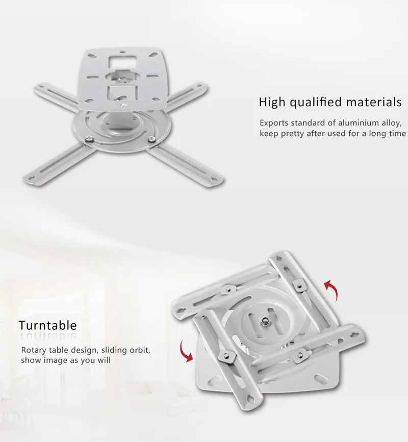 Общее крепление для проектора регулируемое крепление общее крепление для проектора кронштейн для проектора максимальная поддержка 8 кг вес