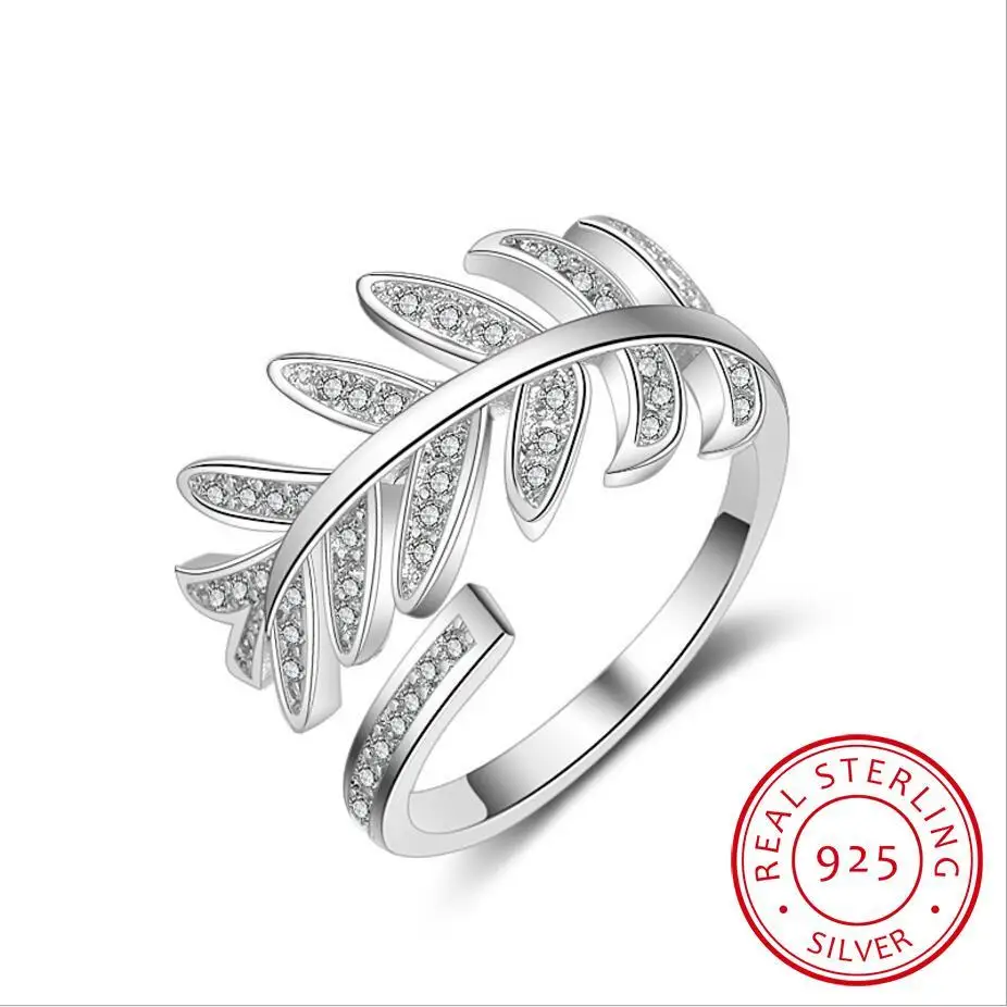 

925 Sterling Silver Rings For Women Mosaic Cz Zirconia Resizable Rings Bague S-r205