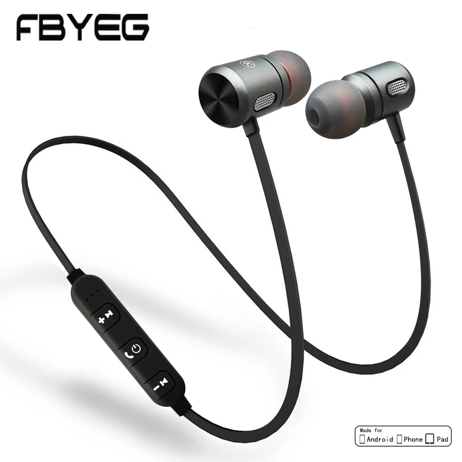 FBYEG C10 Bluetooth Earphone Wireless Headphone Bluetooth sport Sweatproof Headset Magnetic Earpieces With Mic For Phone Xiaomi