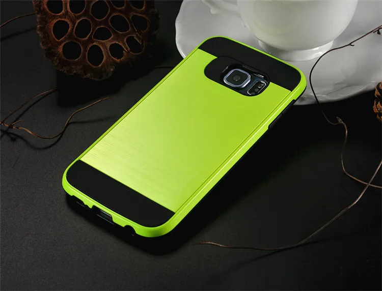 Роскошный тонкий матовый защитный чехол-накладка для samsung Galaxy S8 Plus S5 S6 S7 Edge, Гибридный Жесткий ПК+ ТПУ противоударный защитный чехол - Цвет: Green