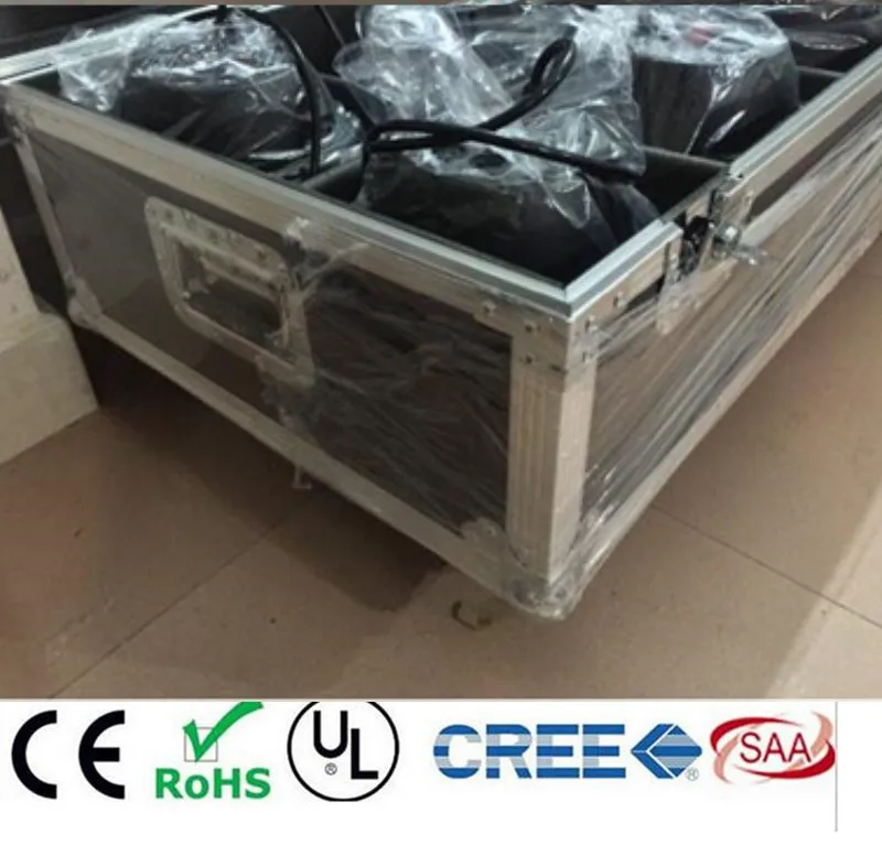 8pcs 18x12W LED Par Lights with 1 flight case Led Par Light RGBW 4in1 LED Par LED Luxury DMX 6/8 Channels Led Flat Par Lights