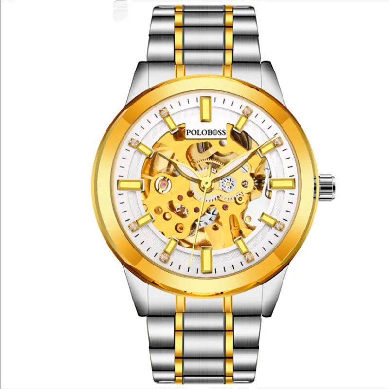 

New top men's luxury business watch, stainless steel watch strap waterproof, fashionable high quality.