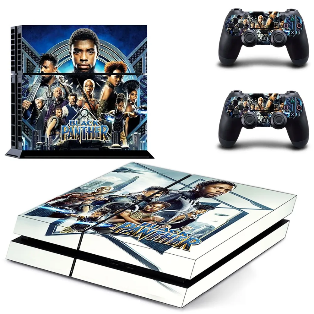 Виниловая наклейка с черной пантерой для Sony Playstation 4 и 2 контроллера PS4|Наклейки| |