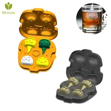 4 сетки 3D тыквы голову силиконовые формы Ice Cube Плесень Хэллоуин Вино Ice Cube лоток Maker DIY Шоколад Плесень бар вечерние поставки