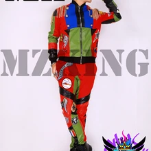 Горячая Мужская мода DJ для певцов в ночном клубе Солнце должен горный хрусталь цепь яркая ткань паста кожаная куртка мужской костюм пальто одежда