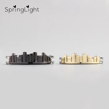 

SpringLight Real 925 Sterling Silver Creative Designer Fine Jewelry Miss You between Two Cities Couple Rings for Women Bijoux