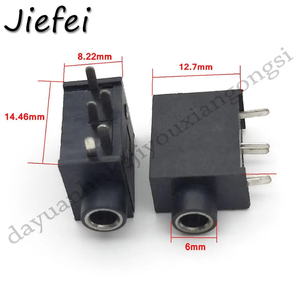 10pcs 1/8" 3.5mm female Headphone DIP 3 pin 5 pin Socket Jack with Nut Panel Mount - Цвет: 5pin Type 2