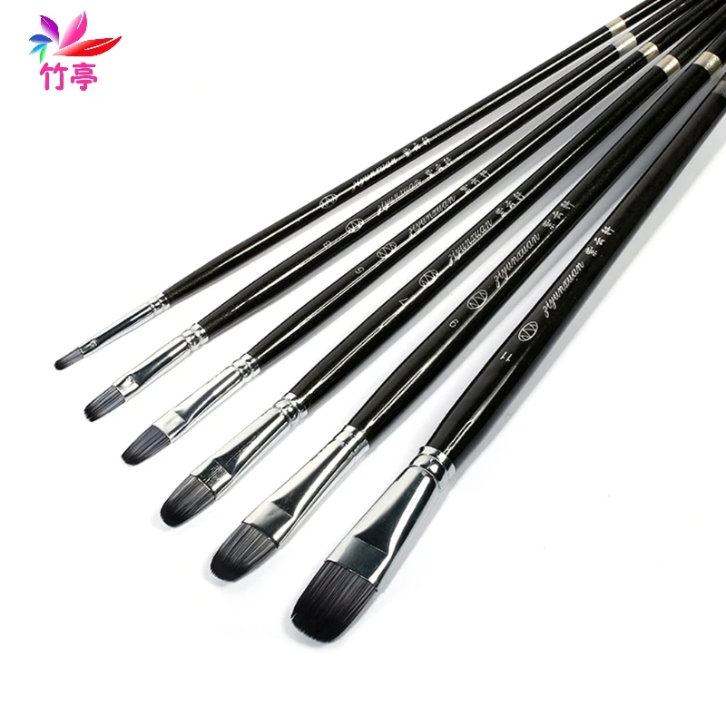 

Wolf hair Art Painting Brushes Oil Acrylic Watercolor Drawing Craft DIY Kid Paint Brushes Tool Kit 6Pcs