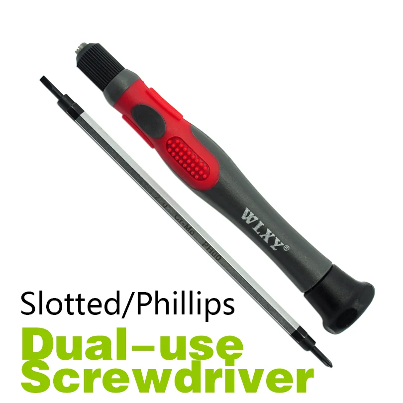 Red&Black Dual use screwdriver 2.0mm Slotted/Phillips 2 in 1 Precision