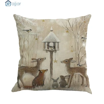 

GAJJAR Cute Hot Christmas Pillow Case Lovers Gift Pillow Throw Pillowcases Home Beddroom Pair Pillows Bedding Set Capa 18OCT8