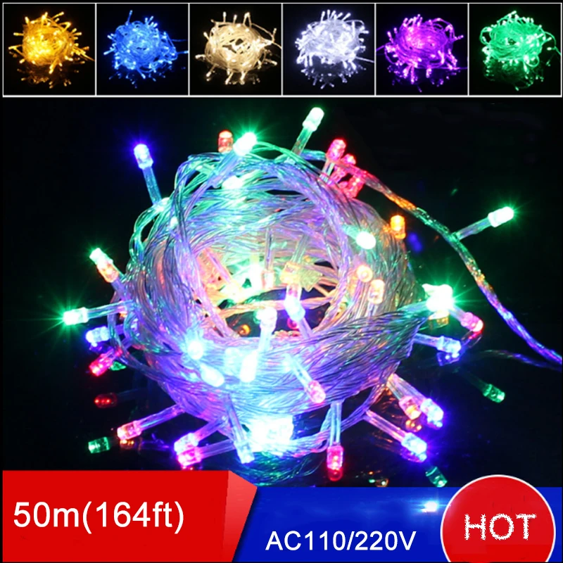 4pcs 9 Colors Party Wedding Holiday Decoration Lighting 50M 400 led