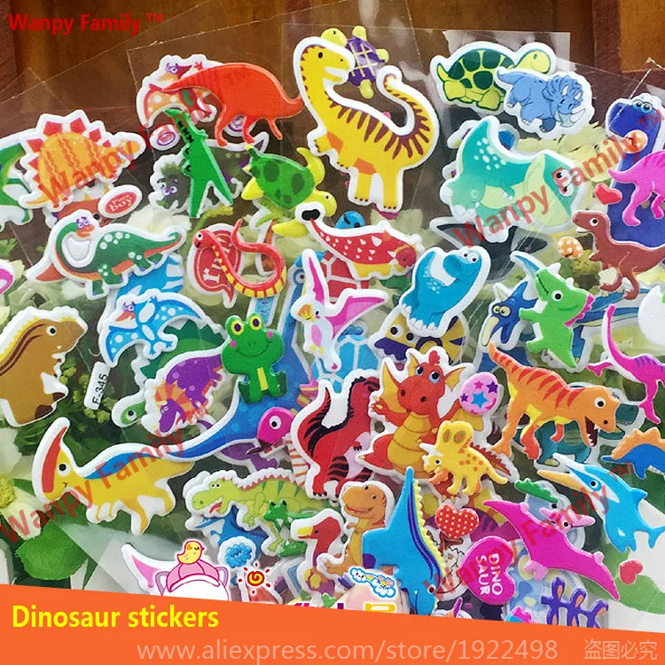 10 قطعة/المجموعة كارتون الأطفال اللعب ملصقات ملونة صغيرة ملصقات فقاعة ملصقات للأطفال حزب الديكور عيد