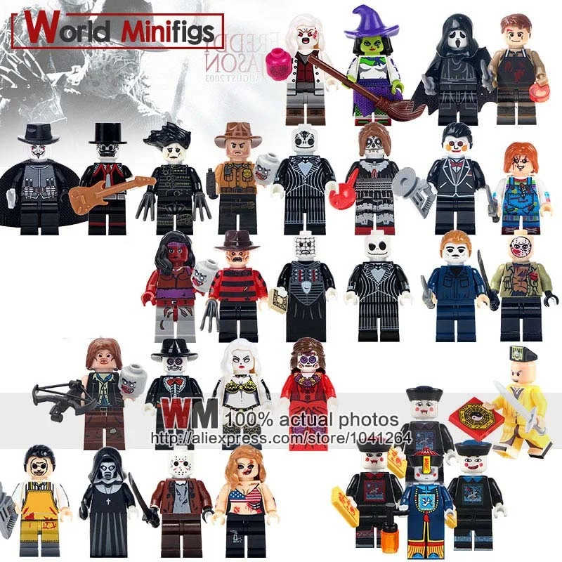

WM225 Valak Nun Sinter The Horror Theme Movie Day of the Dead Conjuring Singel Sale Building Blocks Bricks Children Gift Toys