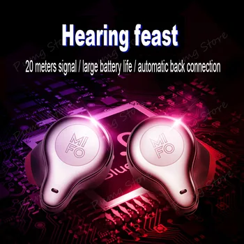 

Mifo O2 bluetooth Binaural Earphone Stereo Ultra invisible Wireless Earbuds Bluetooth gaming headset with Microphones for driver