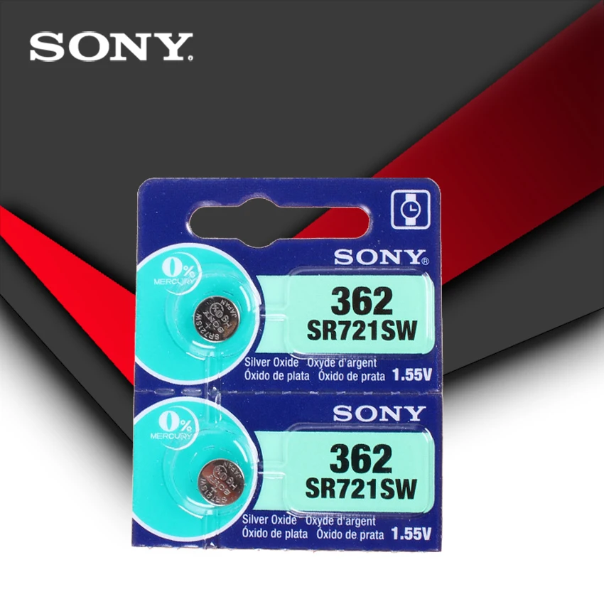 5 шт. sony 362 SR721SW V362 GP62 AG1 1,55 в оксид серебра часы батарея SR721SW 362 Кнопка монетница Сделано в Японии