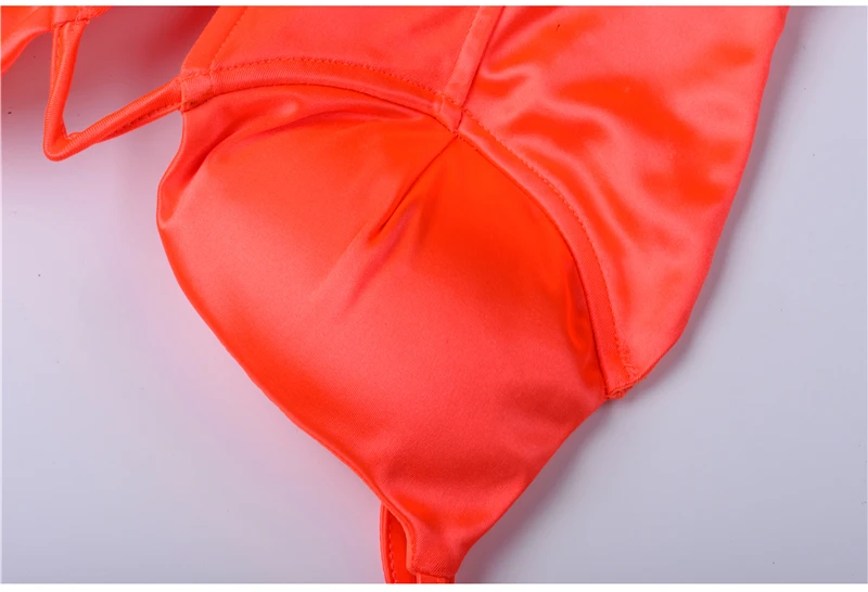 Женское летнее сатиновое мини-платье NewAsia, бюстгальтер с мягкими чашечками и двойными бретельками, сексуальное платье с глубоким вырезом, оранжевые вечерние платья бодикон