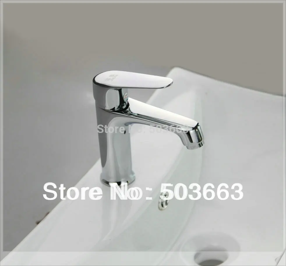 Luxury Shine Chrome Finish Bathroom Basin Sink Faucet Vanity Mixer Tap L-6016 holder | Дом и сад