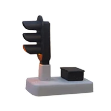 Surwish 1:87 Railway Signal Light Low Signal Lamp For HO Scale Sand Scene — Red + Yellow + Green