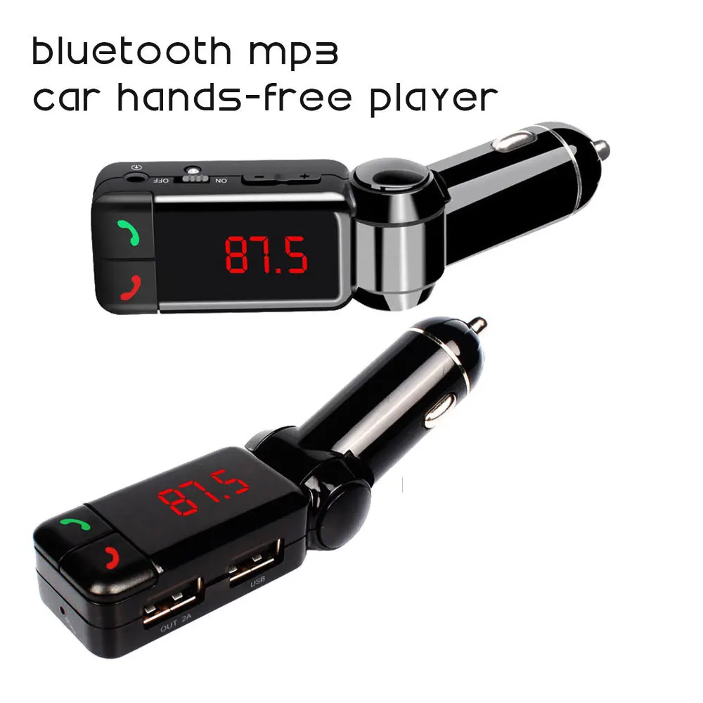 

Car MP3 Audio Player Bluetooth FM Transmitter Wireless FM Modulator Car Kit HandsFree LCD Display USB Charger for iPhone Samsung