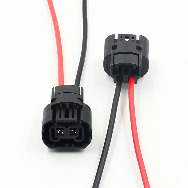 KE LI MI 2x Male/Female H16 5202 5201 PSX24W Connector Harness Socket Replacement Car Auto HID LED Light Bulb Wire Pigtail Plug