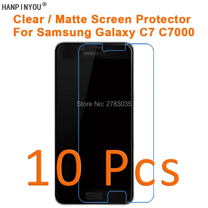 10 шт./лот для Samsung Galaxy C7 C7000 5 7 дюйма HD Прозрачная/Антибликовая матовая защитная