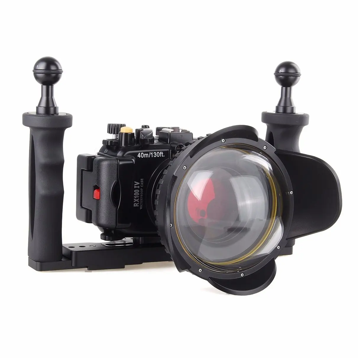 Водонепроницаемый чехол для подводной Камеры Sony RX100 IV M4 40 м красный фильтр