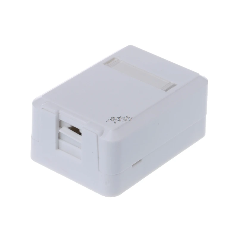 RJ Box с модулем Cat6 Настольная коробка панель одним портом для RJ45 RJ11 AMP mount Z09 Прямая
