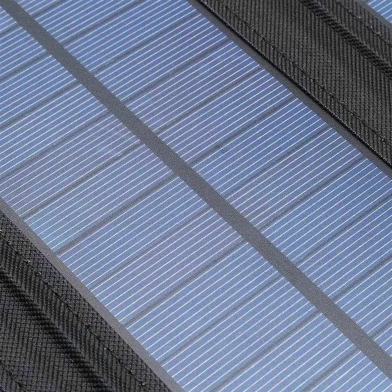 IPRee<ALIMT >&trade;</ALIMT> 5V 7W Portable Solar Panel Outdoor Travel Emergency Foldable Charger Power Bank With USB Port