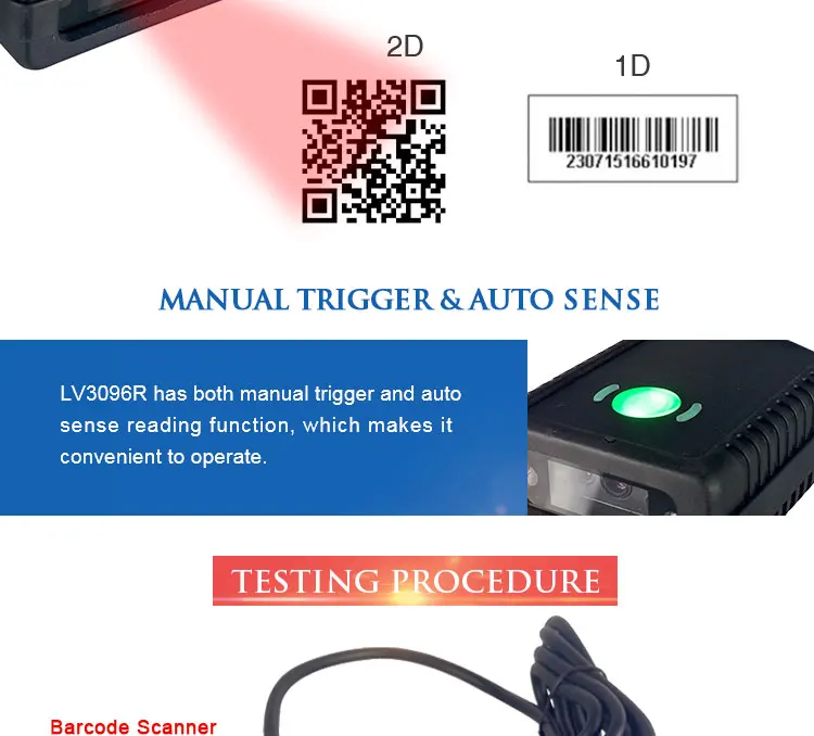 LV-3096R_03QR Code 2D CCD USB