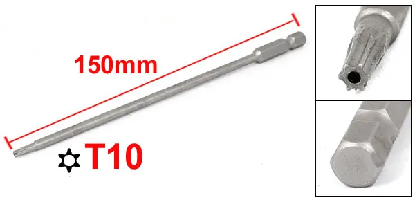 Torx Punte Per Cacciavite Con Foro T8 T10 T15 T25 T27 T30 1