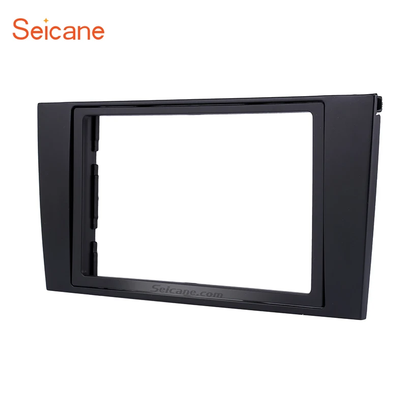 

Seicane 2Din OEM no gap refitting Car Radio Panel Fascia for 2000-2004 Audi A4 Dash Trim Installation Stereo frame 173*98mm