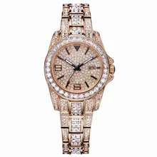 MATISSE Lady Austria Full Crystal Dial & Strap With Calendar Fashion Quartz Watch – Rosegold