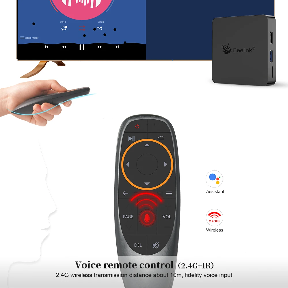 Android 8 1 tv Box GT1 MINI S905X2 2 GB/4 GB 32 GB/64 Голосовое управление Beelink 4G 5 8G wifi BT4.0 мини