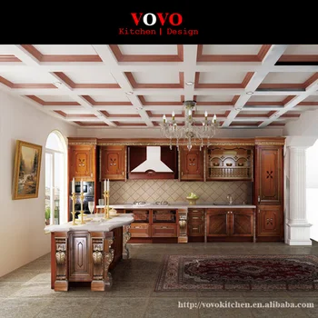 

China lacquer solid wood kitchen cabinet