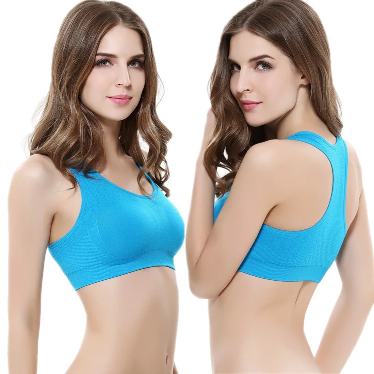 

Woman Fitness Gather Shirt Yogi Bra Stereotype Sporter Bras Push Up Shockproof Bra Vest Tops Fitness Running Workout Bra