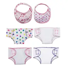 18 дюймов для xiafu кукла Костюмы из двух частей Одежда для куклы аксессуары для новорожденных играть Цвет точки белый пеленки кукла многоразовый подгузник