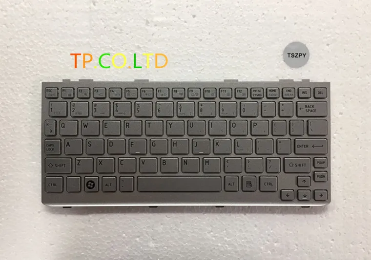

New US Keyboard For Toshiba Mini=NB 300 NB 305 NB305 NB300 Silver replacement with frame